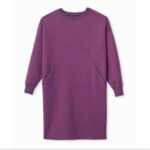 Game x Universal Standard Spacer Sweatshirt Dress: Potent Purple